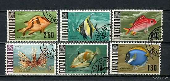 Танзания - 1967 - Рыбки - 6 марок. Гашеные.  (Лот 53EA)-T2P22