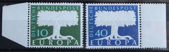 Стилизованное дерево (EUROPA), Германия, 1957 год, 2 марки