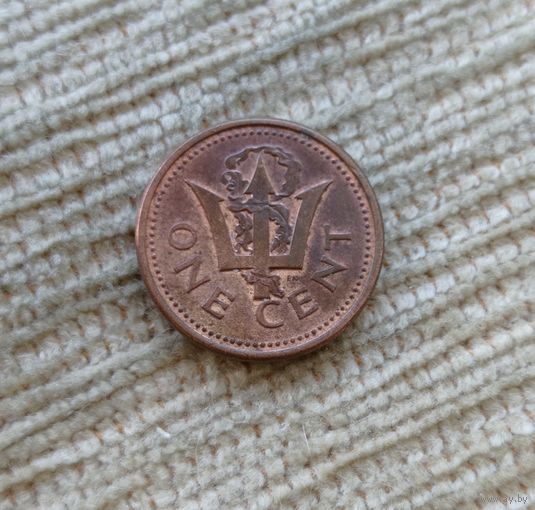 Werty71 Барбадос 1 цент 2005 Трезубец