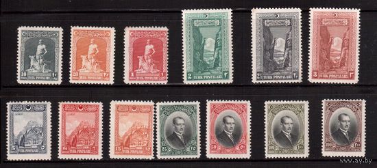 Турция-1926(Мих.843-856),  * , Стандарт, Волк, Анкара, Президент Ататюрк  (каталог = 245,0 е)