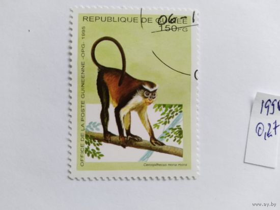 Гвинея 1995  обезьяна