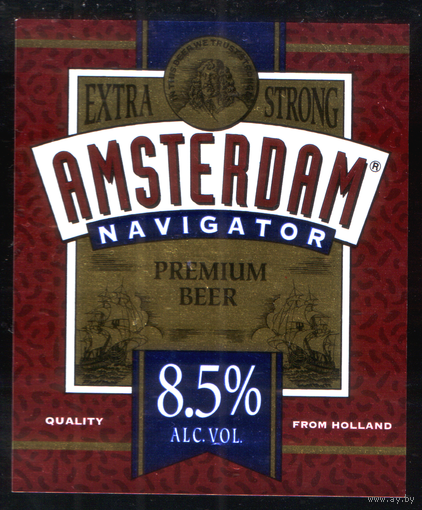 Этикетка пива Amsterdam Нидерланды Ф242