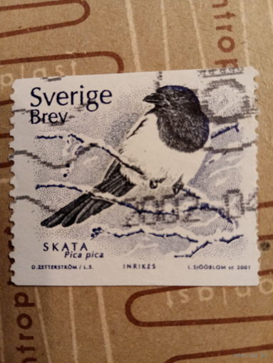 Швеция 2001. Птицы. Ворона