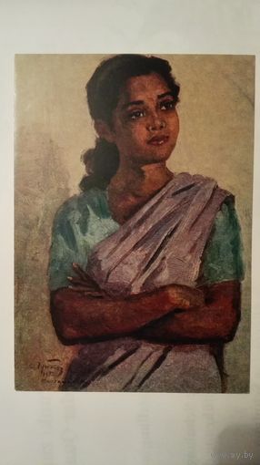 Соцреализм 1955. Чуйков. Студентка из Калькутты