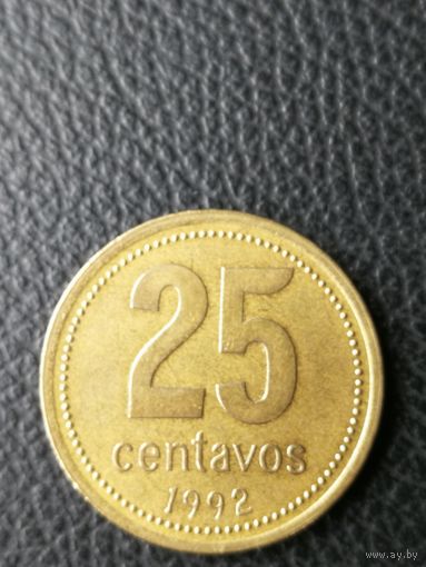 Аргентина 25 сентаво, 1992