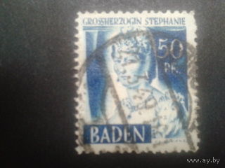 Германия 1948 Баден фр. зона герцогиня Бадена