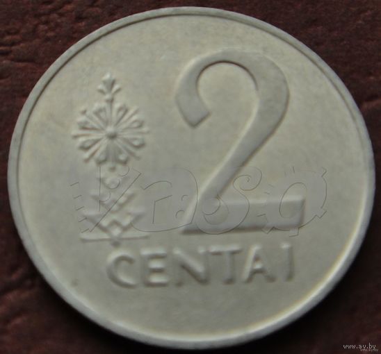 2293: 2 цента 1991 Литва KM# 86