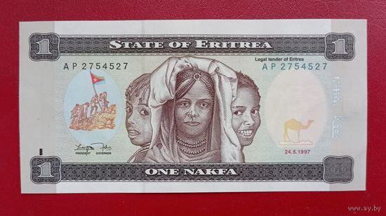Эритрея, 1 накфа, 1997 г., UNC