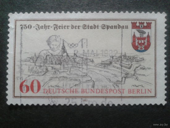 Берлин 1982 750 лет г. Шпандау, герб Михель-1,2 евро гаш.