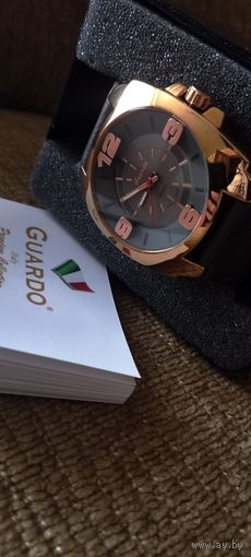 Итальянские Мужские Часы GUARDO/Футляр/Документы