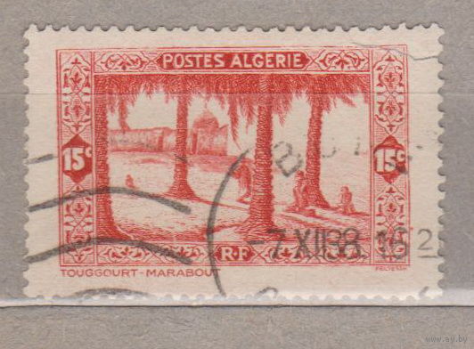 Французские колонии Французский Алжир 1936 год лот 16 Архитектура Марабут, Алжир