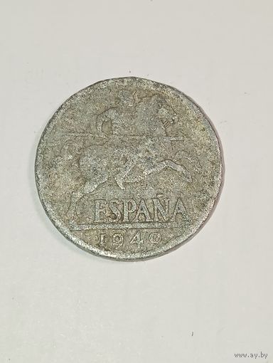 Испания 10 сантим 1940 года  .