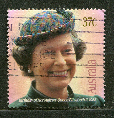Королева Елизавета II. Австралия. 1988. Полная серия 1 марка