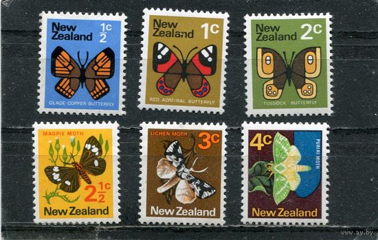 Новая Зеландия. Стандарт. Бабочки