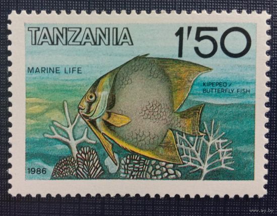 Марка Танзания 1986