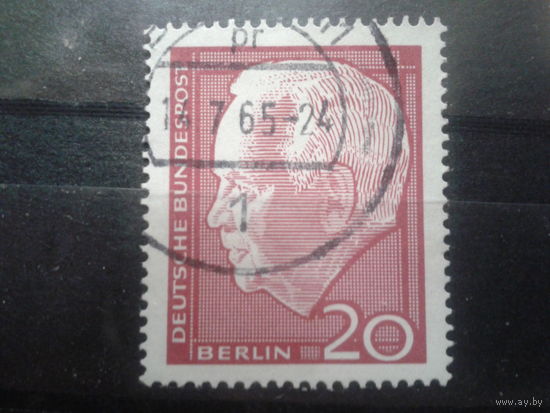 Берлин 1964 бундеспрезидент Михель-0,3 евро гаш.