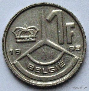 Бельгия, 1 франк 1989 BELGIE