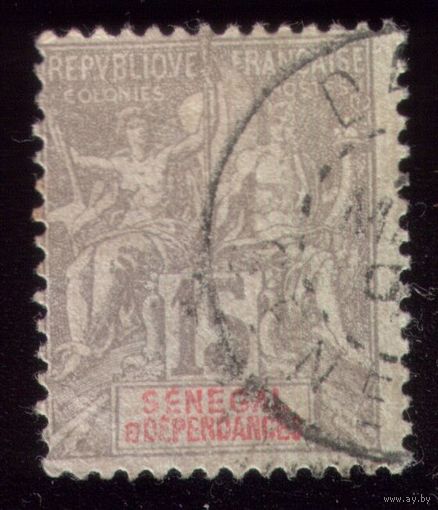 1 марка 1900 год Сенегал 23