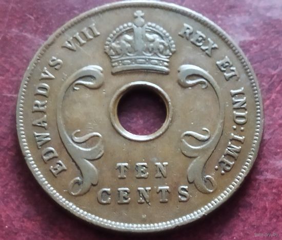 Британская Восточная Африка 10 центов, 1936 Эдуард VIII