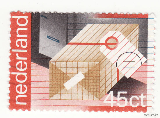 45 центов 1981 год PTT-услуги: Почтовая посылка