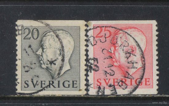 Швеция 1957 Густав VI Адольф Стандарт #425,427