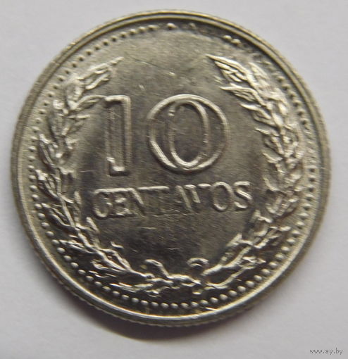Колумбия 10 сентаво 1972 г