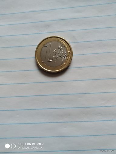 1 евро Италия, 2018 год из обращения