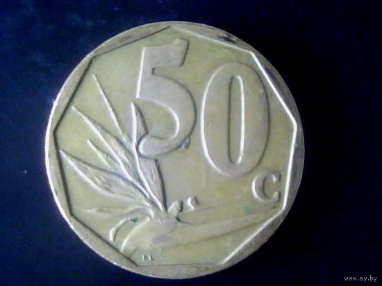 Монеты.Африка.ЮАР 50 Центов 2008.