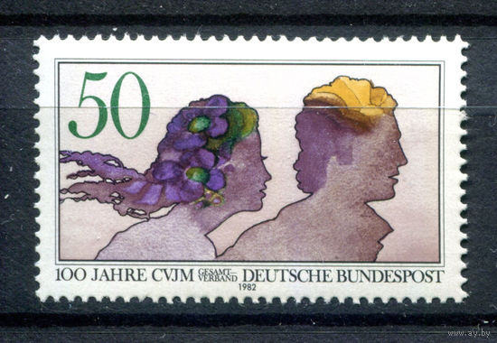 Германия (ФРГ) - 1982г. - 100 лет христианской ассоциации молодёжи - полная серия, MNH с отпечатком [Mi 1133] - 1 марка