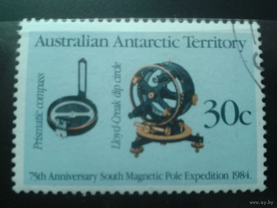 Антарктические территории 1984 Приборы: компас и магнитометр