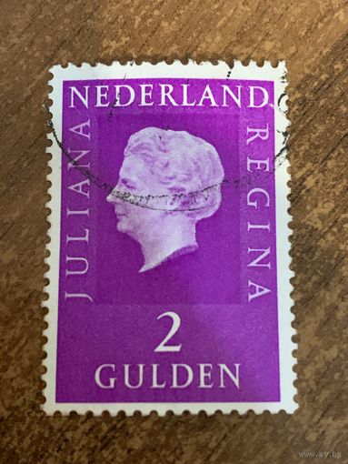 Нидерланды 1973. Михель-1005. Королева Юлиана. Стандарт. Марка из серии