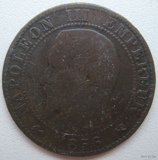 Франция 5 сантимов 1856 г. B - Руан