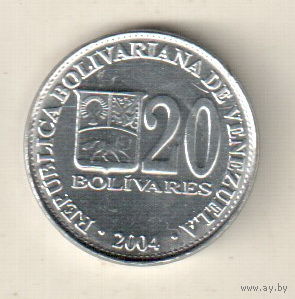 Венесуэла 20 боливар 2004