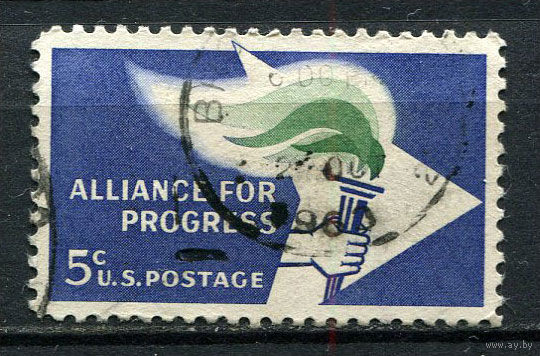 США - 1963 - Союз ради прогресса - [Mi. 847] - полная серия - 1 марка. Гашеная.  (Лот 55DM)