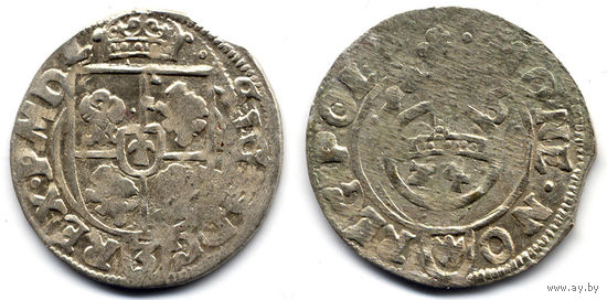 Полторак 1615, Сигизмунд III Ваза, Быдгощ. Рв - герб Абданак в щитке