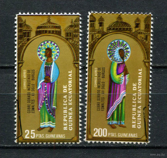 Экваториальная Гвинея - 1972 - Пасха (марки с блока 7) - [Mi.53-54] - 2 марки. Гашеные.  (Лот 14BH)