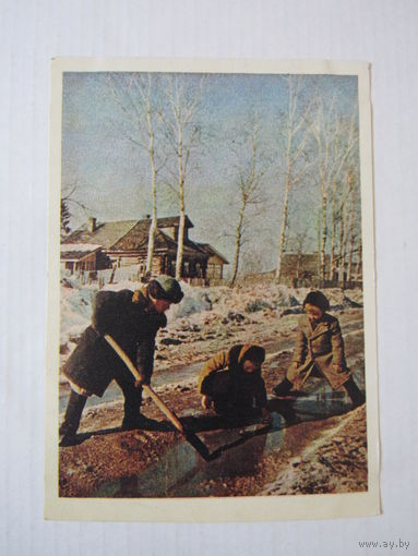 Гидростроители ", фото Л. Бородулина , 1958 г