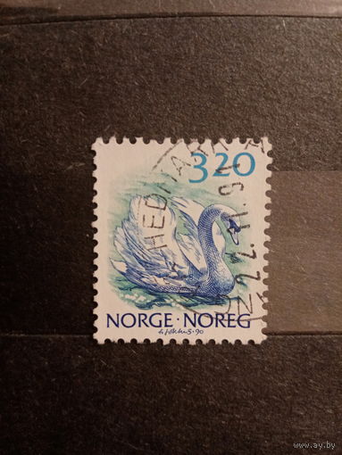 Норвегия 1990. Птицы. Лебедь