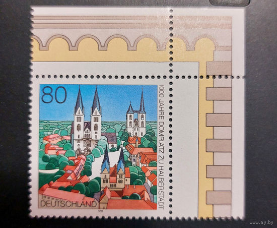 Германия 1996. Соборная площадь. Город. Архитектура (уголок)