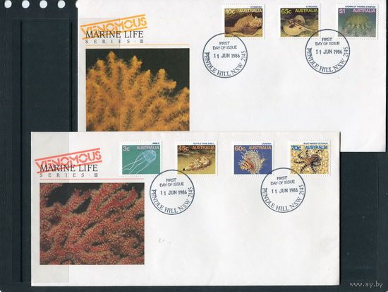Австралия. КПД. Фауна моря (комплект из двух конвертов)