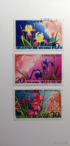 Корея 1981. Цветы. Полная серия