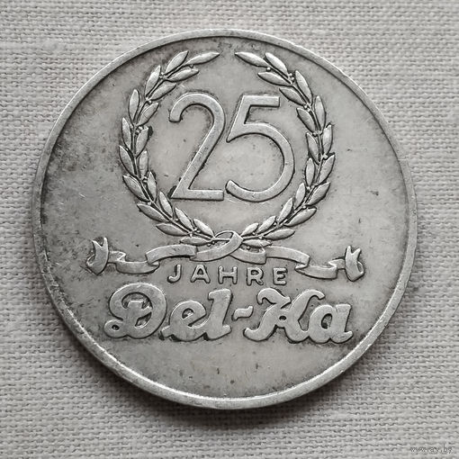 Австрия 1933, год. Памятная медаль "Дель-Ка 25 лет юбилей" Серебро.