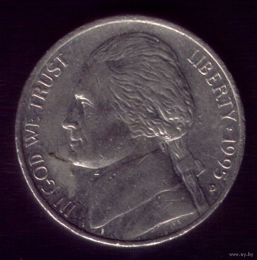 5 центов 1995 год D США