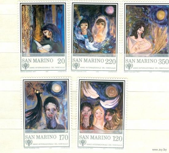 Сан-Марино живопись Sc 954-958 **