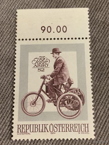 Австрия 1974. 75 лет мотоциклу