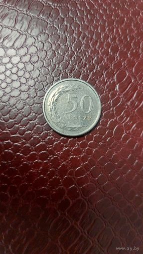 Монета 50 грошей 2019г. Польша. Неплохая!