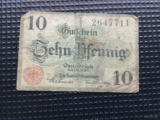 Германия  нотгельд 10 пфенингов 1917 7