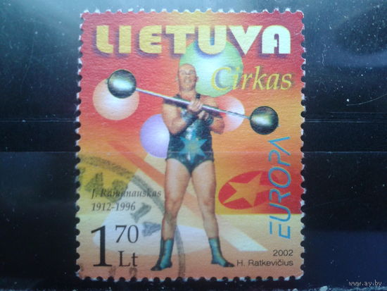 Литва 2002 Европа, цирк Михель-1,5 евро гаш