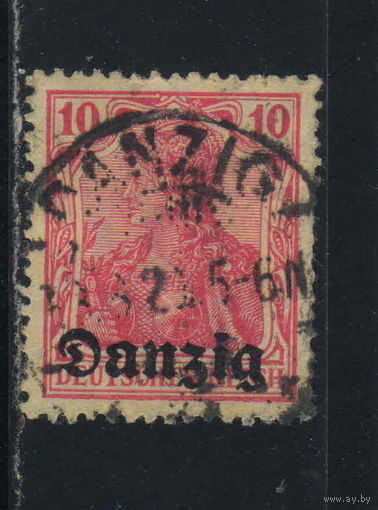 Данциг 1920 Надп на марках Германии #2