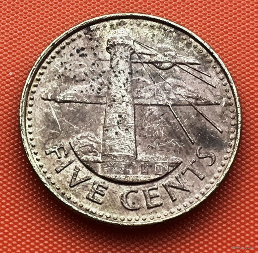 124-28 Барбадос, 5 центов 2004 г.